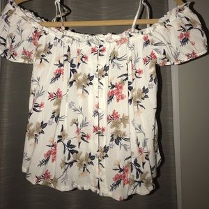 Off the shoulder floral top